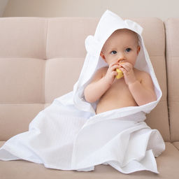 Уголок детский вафельный «Экономь и Я», 90×90 см, хлопок 100%, белый