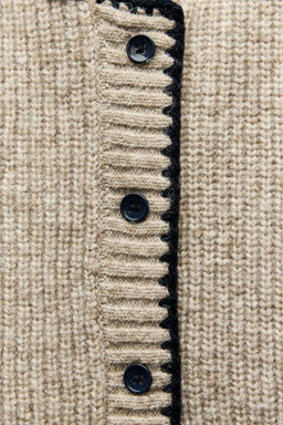 KNIT WAISTCOAT WITH BOW - Zara фото 6