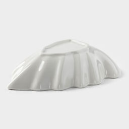 Соусник «Лиственик», 14×10×3 см, керамика, белый