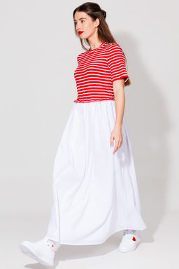 Платье NIKVA н534 красный/молоко  фото 5