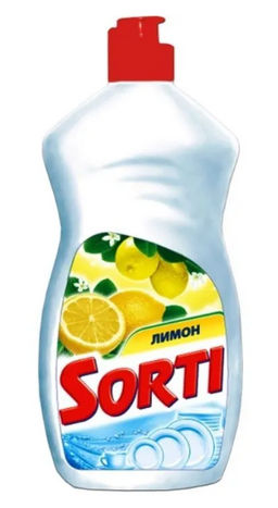 СОРТИ ср-во д/мытья посуды 400гр Лимон