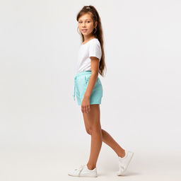 RODOS Шорты для девочки М-262 Светло-зелёный