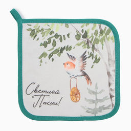 Прихватка Этель Лесная сказка 19х19 саржа,100% х/л,ватин 250г/м2  фото 6