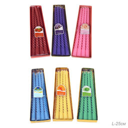 Свеча стержень 4 штук 25 см / GT1-12 /уп 144/микс