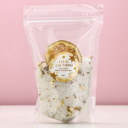 Соль для ванны с цедрой мандарина, 400 г, Чистое счастье