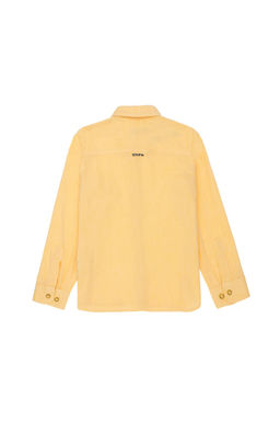 U. S. Polo Assn Желтая базовая рубашка с длинным рукавом для мальчика - U.s. polo assn фото 3