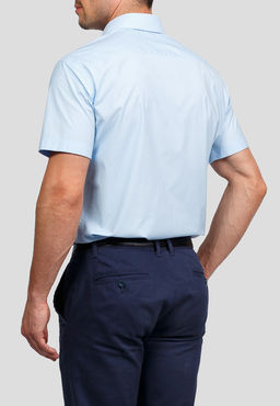 Сорочка мужская короткий рукав GREG 210/108/Z STRETCH  фото 2