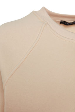 TRENDYOLMILLA Bordo Relaxed/Rahat Kal?p Basic Reglan Kol Bisiklet Yaka Orme Sweatshirt TWOAW24SW00104 фото 25