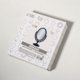 Зеркало декоративное, с увеличением х2, двустороннее, 12.5?19.5 см, (8.8?12.2 см), чёрное - Qf фото 7