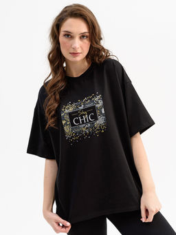 94% хлопок Футболка женская Оверсайз.Шик