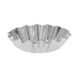 Цена за 20 шт. Форма для выпечки кекса, d=8.3 см, жесть, серебристая