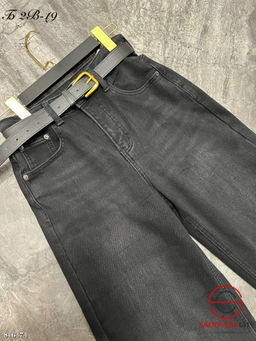 Джинсы с ремнем широкие - Bruno фото 4