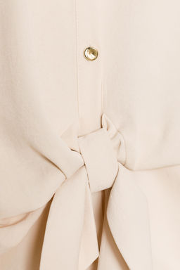 SHIRT WITH WAIST KNOT - Zara фото 7