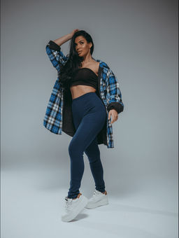 Бритни леггинсы женские (индиго)