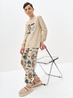 Бежевая пижама для мальчика - Kogankids фото 11