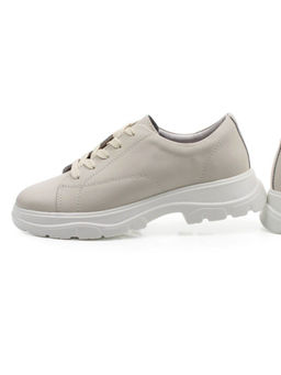 03-YD138-2 LT. BEIGE Полуботинки спортивные женские (натуральная кожа)