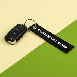 Брелок для автомобильного ключа «Отдел по борьбе с понтами», ремувка