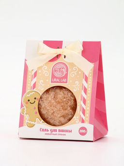 Соль для ванны, 200 гр, аромат имбирный пряник, URAL LAB