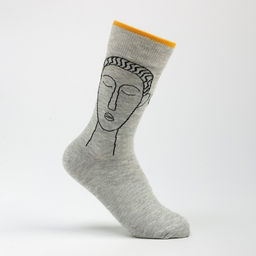 Цена за 2 шт. Носки, цвет серый, размер 25-27