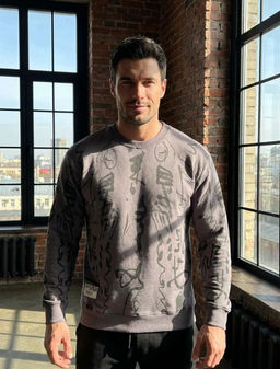 KM1911 Свитшот (хлопок) СТАЛЬ