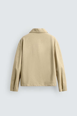 CAZADORA RELAXED FIT FORRO CONTRASTE / Tostado - Zara фото 9
