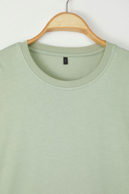 TRENDYOL MAN Siyah Oversize/Genis Kesim Sanatsal S?rt Bask?l? Orme T-Shirt TMNSS23TS00151 - Trendyolmilla фото 5