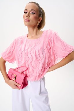 Блузка Лили (розовый) - Эльза фото 10
