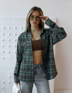 K12702 Рубашка OVER SIZE ТМ_РОЗОВЫЙ - Brand фото 4