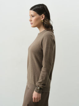 Джемпер из кашемира женский KW040797-E капучино