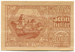 10 геллеров 1920 года Австрия Пёггшталь (нотгельд)