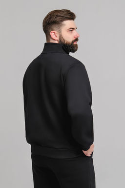 Арт. 65301 Толстовка мужская 50-58 (5 шт) Цвет:черный
