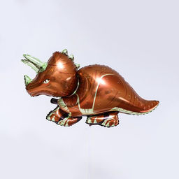 Цена за 4 шт. Шар фольгированный 42" «Динозавр трицератопс», фигура