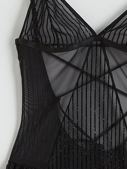 V Yaka Dantelli Babydoll