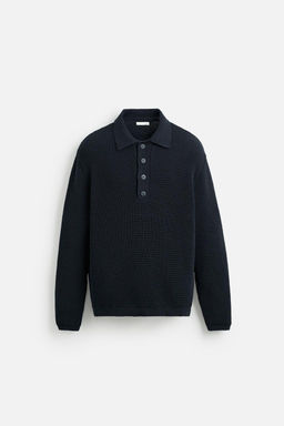 PURL KNIT POLO SHIRT - Zara фото 7