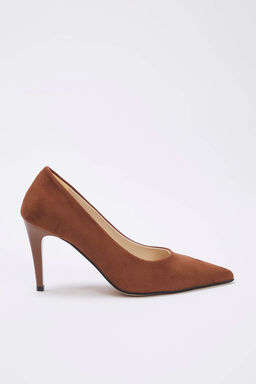 Koyu Kahverengi Suet Sivri Burun Kad?n Stiletto Ince Topuklu Ayakkab? 
TAKAW26TO00005 - Trendyolmilla фото 8