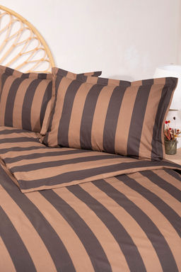 Cift Kisilik Cizgili Kolay Utulenebilir Nevresim Seti TPHAW26CKN00022