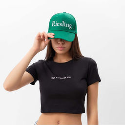 Кепка женская MIST с вышивкой, зелёная, размер 56-58