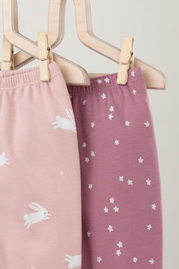 Crockid _ К 4718-2уп/цветочные снежинки,зайчики брюки яс  фото 3