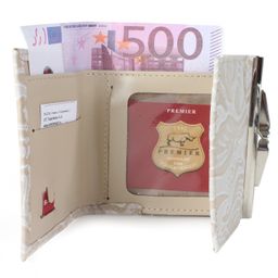 Портмоне женское Premier-R-2 н/к, 3 отд, 2 карм, бежевый пион (128) 111962  фото 3