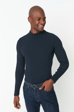 TRENDYOL MAN Ekru Slim Fit Pamuklu Yar?m Bal?kc? Yaka Fitilli Orgu Kazak TMNAW21KZ0568 - Trendyolmilla фото 57