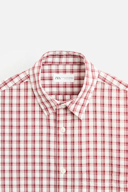 BOXY FIT CHECK SHIRT - Zara фото 8