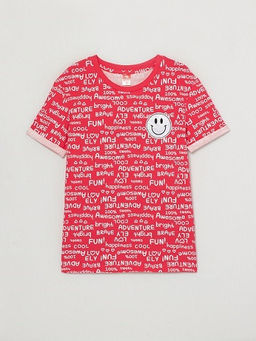 CWJG 62889-25-291 Футболка для девочки, малиновый