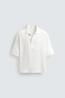 CAMISA POLO SEERSUCKER RELAXED FIT / Blanco - Zara фото 6