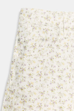JEANS BAGGY DENIM TRF ESTAMPADO FLORES / Estampado - Zara фото 11