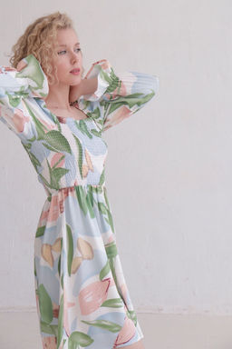 12210 Платье с весенним принтом - Martichelli фото 4