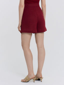 Шорты женские бордовые - Mark formelle фото 3