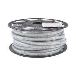 ULS-Q215 5050-30LED/m-14mm-IP67-220V-7,2W/m-50M-RGB Светодиодная гибкая герметичная лента Volpe. В ПВХ трубке. Упаковка - бобина 50 м. IP67. Угол излучения 120. Кратность резки 1 м. Многоцветная.