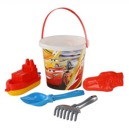 . Набор Disney/Pixar "Тачки" №18:ведро с накл.,лопатка №5,граб.№5,форм. арт.65476 /16
