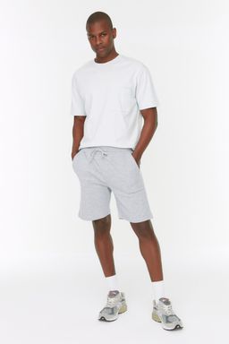 Gri Regular/Normal Kesim Basic Sort & Bermuda TMNSS20SR0169