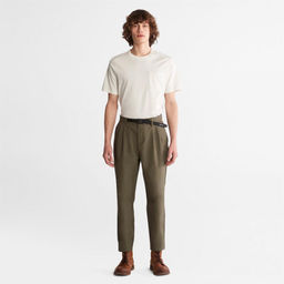 Мужская футболка Timberland Eco-Ready - SS Supima Anti-Odor Tee Regular белая  фото 4
